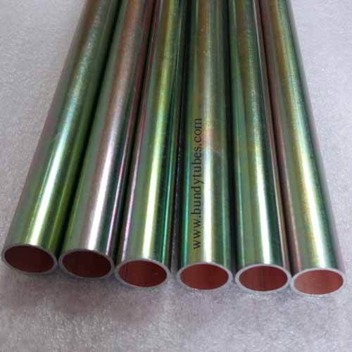 Yellow Zinc Plated Bundy Tube