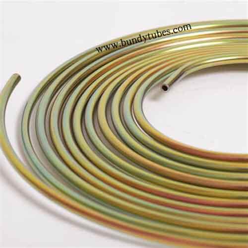 Yellow Zinc Plated Bundy Tube